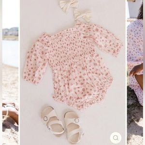 Ivy City Co Madeline romper in pink